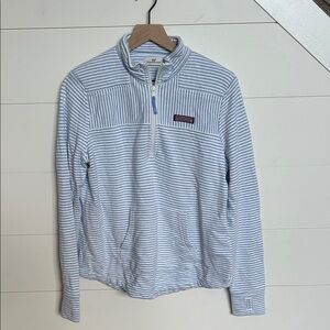 Vineyard Vines Blue and White Striped Sweatshirt